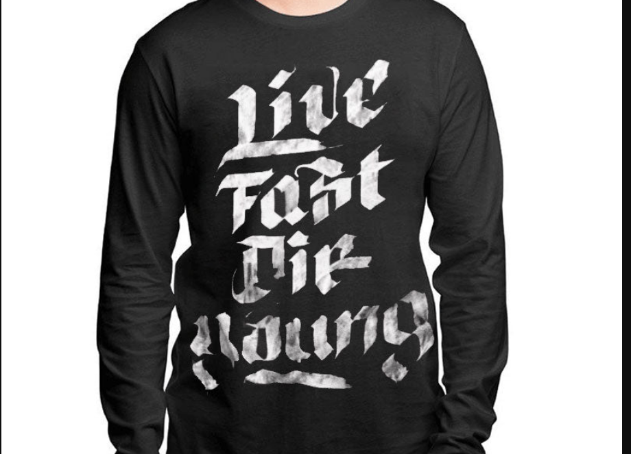 How to make Live Fast Die Young T-Shirt